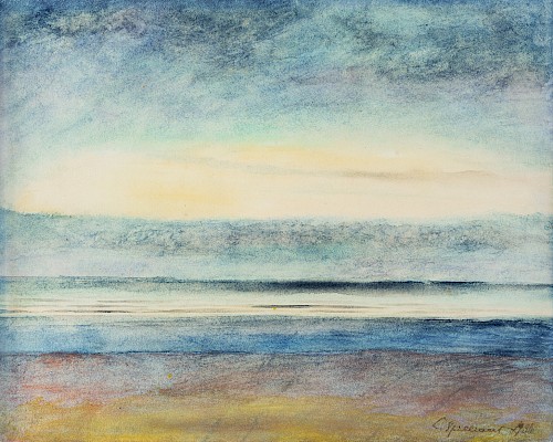Léon Spilliaert (Ostende 1881-1946 Bruxelles), Marine, 1935, aquarelle et crayon
de couleur sur papier, 33 x 41 cm

Crédit photographique : Julien Gremaud / imei-co