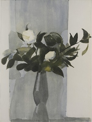 Albert Chavaz, Le Bouquet de camélias ll, 1973, aquatinte sur papier vélin, 399
x 295 mm, Musée Jenisch Vevey - Cabinet cantonal des estampes, Fondation William
Cuendet & Atelier de Saint-Prex © Albert Chavaz / 2025, ProLitteris, Zurich

Crédit photographique: Julien Gremaud