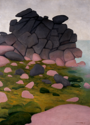 Félix Vallotton, Rochers à marée basse, 1917, huile sur toile. Musée Jenisch
Vevey, Fondation pour les Arts et les Lettres