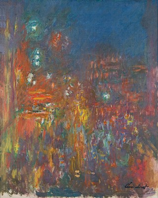 Claude Monet, Leicester Square, 1901, huile sur toile, 80,5 x 64,8 cm ©
Fondation Jean et Suzanne Planque, déposée au Musée Jenisch Vevey (Suisse).
Photo : Alberto Ricci, Paris.