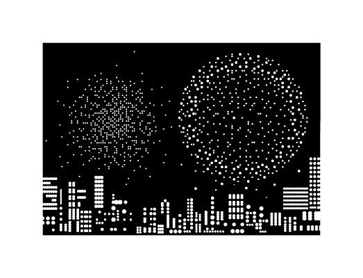 Burst, 2026, linogravure sur papier vélin d’Arches, 260 x 340 mm. Image :
Frédéric Cordier