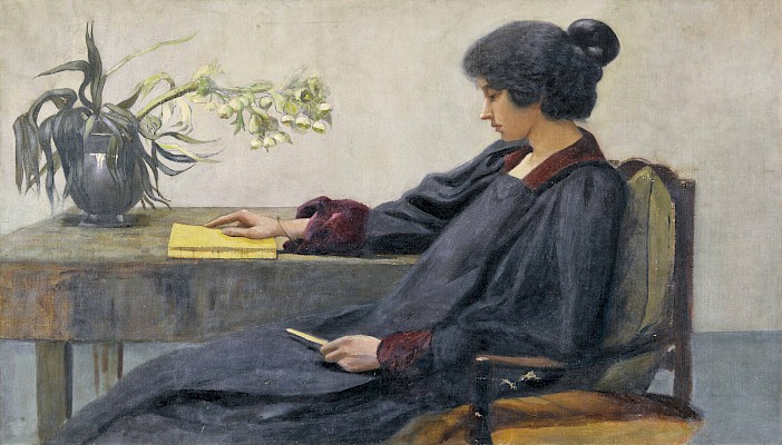 Marguerite Burnat-Provins, Autoportrait, sans date, huile sur toile. Collection
privée © Centre d’iconographie genevoise, Genève