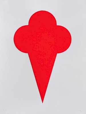 Sébastien Mettraux (*1984), Sans titre, 2014, linogravure en rouge orange sur
papier vélin. Cabinet cantonal des estampes, Collection des estampes de l’État
de Vaud, Musée Jenisch Vevey