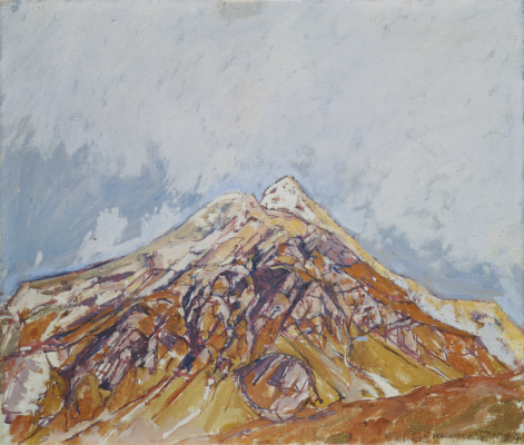 Alberto Giacometti, Paysage à Maloja (Piz de la Margna), 1924, huile sur toile