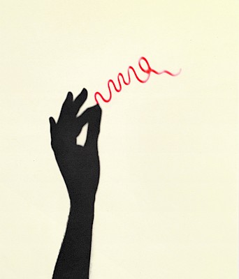 Markus Raetz (1941-2020), Flourish (Fioriture), 2001, héliogravure au grain ©
Markus Raetz, 2014, Pro Litteris, Zurich
