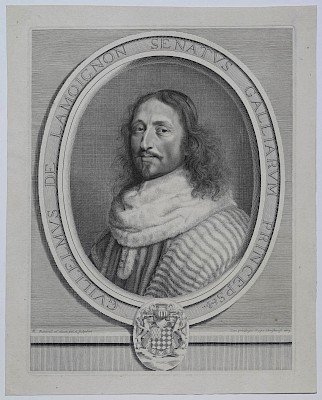 Robert Nanteuil (Reims 1623 ? – 1678 Paris), Guillaume de Lamoignon, 1663,
burin. Cabinet cantonal des estampes, Fondation William Cuendet et Atelier de
Saint-Prex, collection Rossier-Koechlin
 