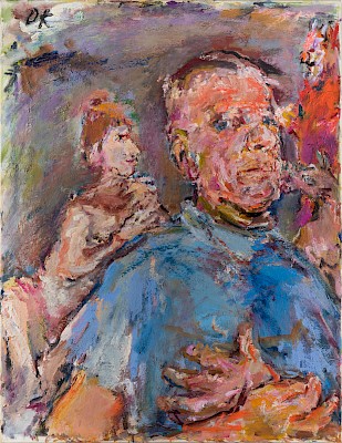 Oskar Kokoschka (1886-1980), Autoportrait, 1969, huile sur toile © Fondation
Oskar Kokoschka, Vevey / 2013, ProLitteris
 