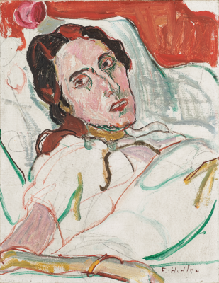 La Malade, ou Portrait de Valentine Godé-Darel malade, 1914, huile sur toile,
Rudolf Staechelin Collection © Institut Ferdinand Hodler / Pierre Montavon
 