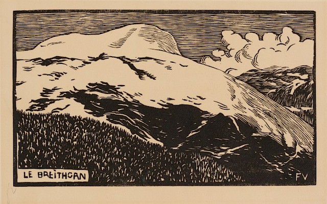 Félix Vallotton (Lausanne 1865 - 1925 Paris), Le Breithorn, 1892, Gravure sur
bois sur papier vélin, 148 x 255 mm. Musée Jenisch Vevey - Cabinet cantonal des
estampes, Fondation William Cuendet & Atelier de Saint-Prex © Fondation William
Cuendet & Atelier de Saint-Prex, Photographie : Julien Gremaud