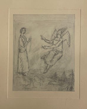 René Auberjonois, Sans titre, non-daté, crayon au graphite sur papier vélin,
Musée Jenisch Vevey, don à la mémoire du pasteur Edmond Jeanneret (1914-1990)